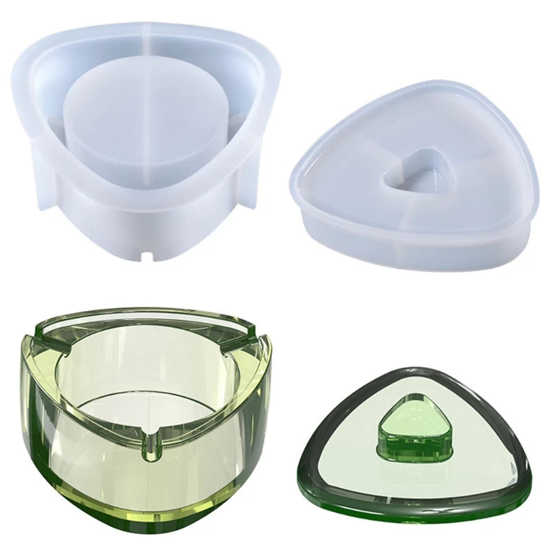 Triangle Ashtray Epoxy Resin Mold DIY Crafts Jewelry Decor Tools