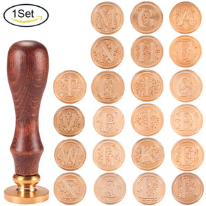 Vintage Wax Seal Stamp Brass A~Z Letter Initial Sealing Stamp