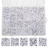 Flat Round Letter Resin Alphabet Beads Box for DIY Bracelet