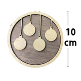 Wooden Christmas Bell Set for Couple Personalized Gift