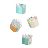 Set of 4 Silicone Split Cups for Paint Pouring Resin Acrylic and Cleaning Brush