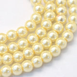Multicolor Glass Pearl Beads 3/4/6/8/10mm DIY Jewelry Making