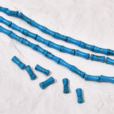 Bamboo-shaped Gemstone Beads for DIY Jewelry, 12x5mm, Multicolor