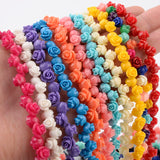 Rose Flower Coral Beads 6-15mm for Jewelry Making DIY Bracelet Necklace