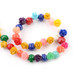 Rose Flower Coral Beads 6-15mm for Jewelry Making DIY Bracelet Necklace