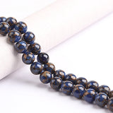 6/8/10mm Red Lake Cloisonne Round Stone Beads for Jewelry Making