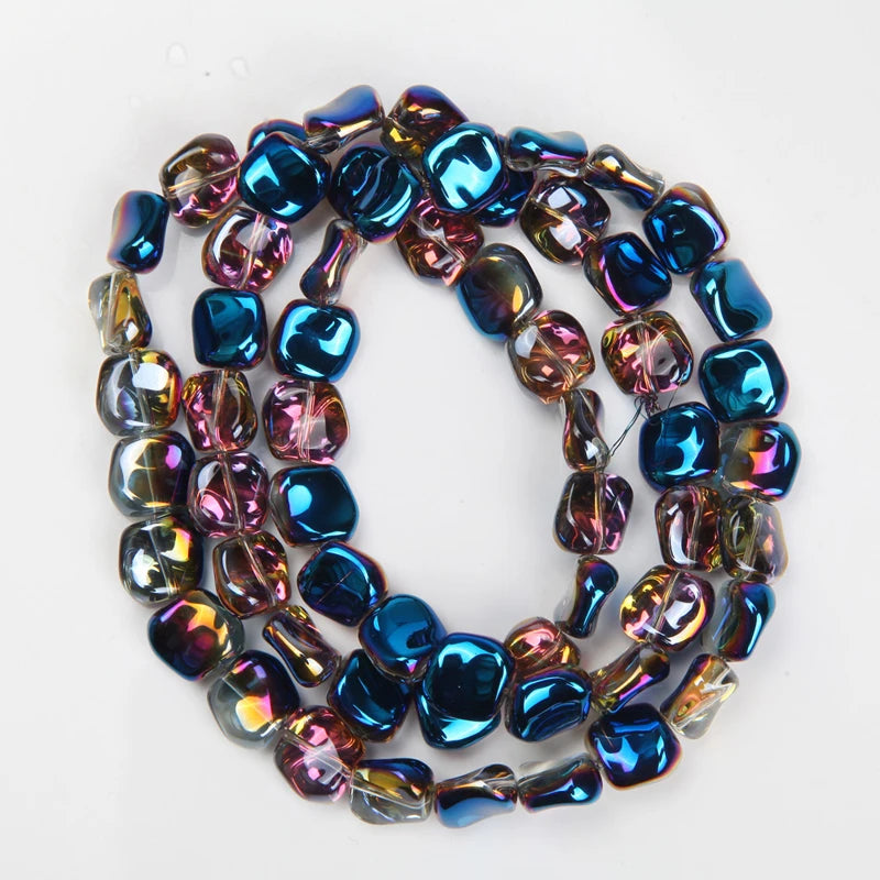 60PCS 11mm Glass Spacer Bead Bracelet DIY Jewelry Making Supplies