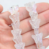 63PCS Butterfly Glass Bead Charms for Jewelry Making