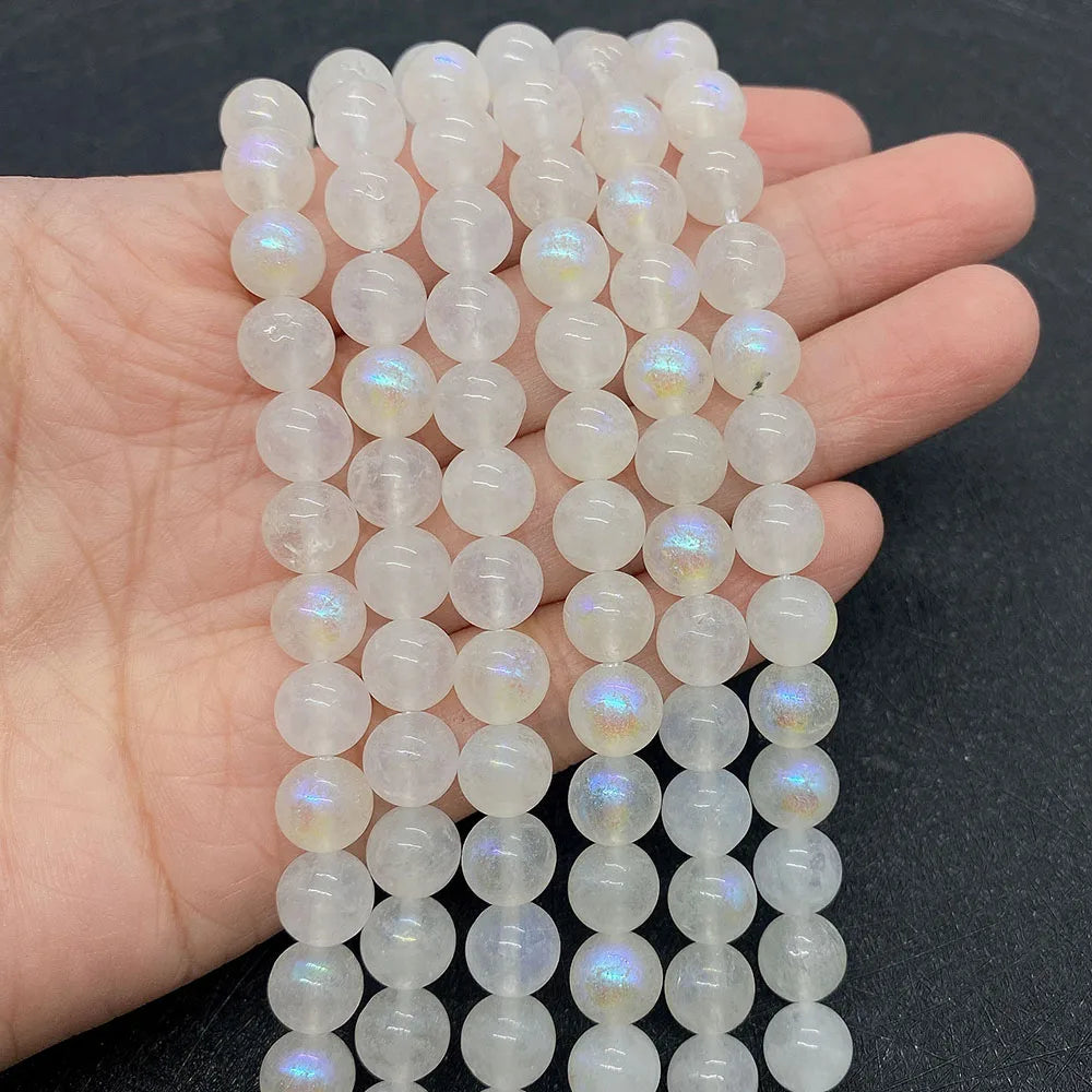 Labradorite Stone Beads Strand 6mm 8mm 10mm DIY Necklace