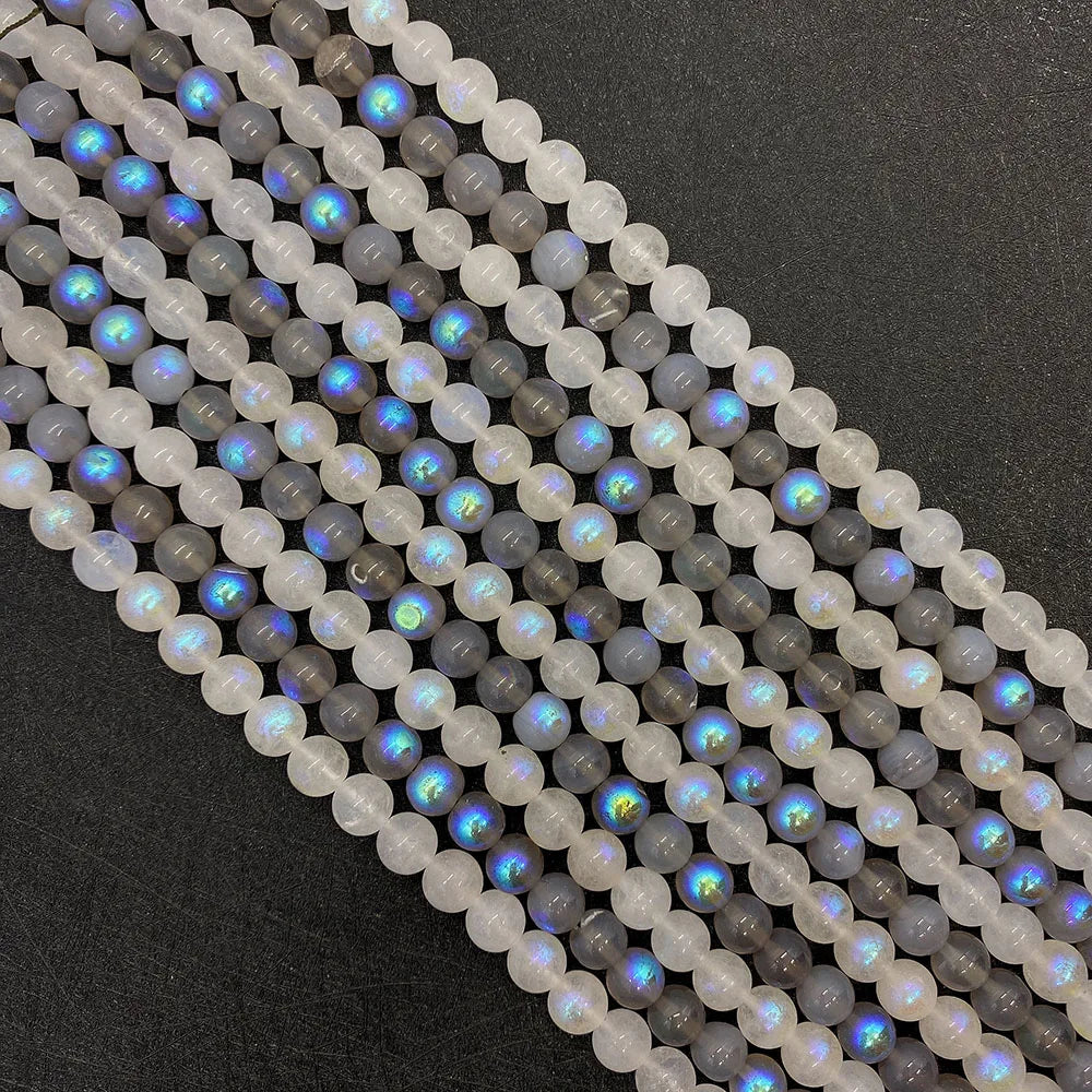 Labradorite Stone Beads Strand 6mm 8mm 10mm DIY Necklace