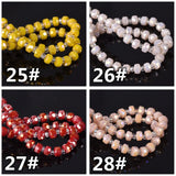 6mmx3.5mm Flat Round Crystal Glass Spacer Beads Lot for Jewelry DIY