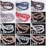 6mmx3.5mm Flat Round Crystal Glass Spacer Beads Lot for Jewelry DIY
