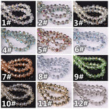 6mmx3.5mm Flat Round Crystal Glass Spacer Beads Lot for Jewelry DIY