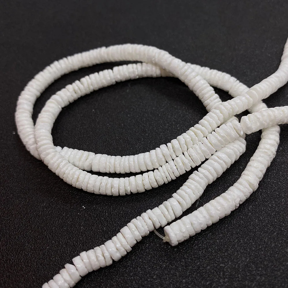 6mm Flat Round Coral Beads Strand DIY Necklace Earrings