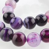 Strand Dyed Natural Stone Round Beads 4mm 6mm 8mm 10mm for DIY Bracelet Necklace