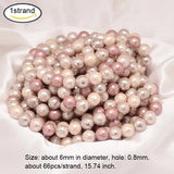 8mm Round Shell Pearl Bead Strands Mixed for Jewelry Making DIY