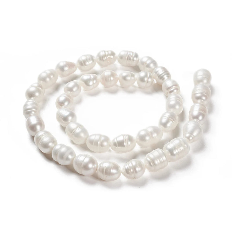Natural Freshwater Pearl Beads for Jewelry Making 10~11.5x9~10mm