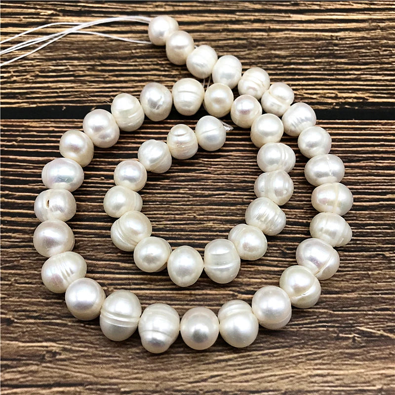 High Luster 9.5MM Potato Pearl Beads Freshwater Pearls Necklace