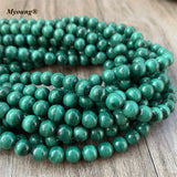 High Smooth Round Malachite Beads Stone for Jewelry Making