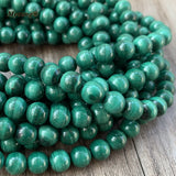 High Smooth Round Malachite Beads Stone for Jewelry Making