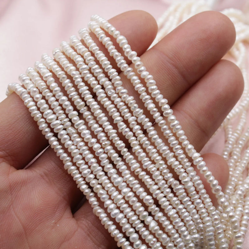 Small Baroque Pearl Beads 2-3mm Natural Freshwater DIY Jewelry
