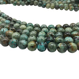 Natural African Turquoised Beads 4-12mm Round Spacer Stones