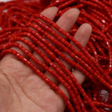 1 Strand Natural Red Coral Spacer Beads for DIY Necklace Bracelet