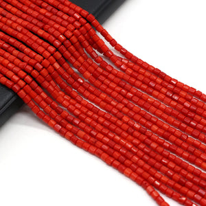 1 Strand Natural Red Coral Spacer Beads for DIY Necklace Bracelet