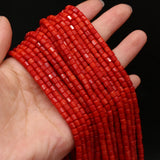 1 Strand Natural Red Coral Spacer Beads for DIY Necklace Bracelet