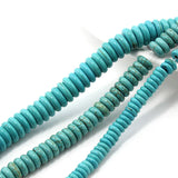Green Natural Turquoises Rondelle Bead for DIY Jewelry Making