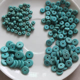 Green Natural Turquoises Rondelle Bead for DIY Jewelry Making