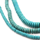 Green Natural Turquoises Rondelle Bead for DIY Jewelry Making