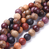 Natural Wood Beads Colorful Round Balls Bulk DIY Jewelry 4mm 6mm 10mm