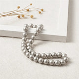Frosted Shell Pearl Beads 4-12mm Loose Spacer for Jewelry Making DIY Accessories