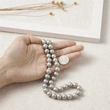 Frosted Shell Pearl Beads 4-12mm Loose Spacer for Jewelry Making DIY Accessories