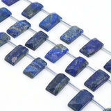 Natural Stone Lapis Lazuli Cross-Hole Beads DIY Jewelry
