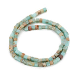 Natural Stone Square Beads Snake Skin 4/5/6mm Lot