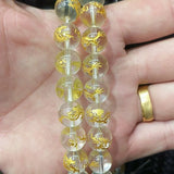 Dragon Carved Glass Beads 8-14MM DIY Jewelry Bracelet Accessories