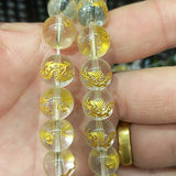 Dragon Carved Glass Beads 8-14MM DIY Jewelry Bracelet Accessories