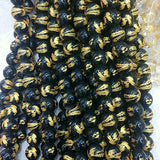Dragon Carved Glass Beads 8-14MM DIY Jewelry Bracelet Accessories