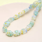 Colorful Broken Flower Glass Beads Faceted Cut DIY Jewelry Necklace Bracelet