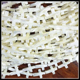 Natural Shell Beads Mother of Pearl Cross Shell Strings 8x10mm 10x10mm 13x18mm