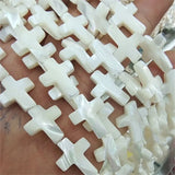 Natural Shell Beads Mother of Pearl Cross Shell Strings 8x10mm 10x10mm 13x18mm