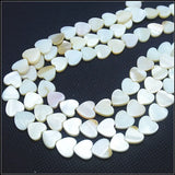 Mother of Pearl Heart Shell Beads 8mm-20mm
