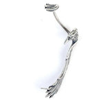 Punk Gothic 925 Silver Bird Ear Cuff Earrings Piercing Clip On Animal Jewelry