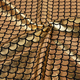 1 Yard Mermaid Scale Pattern Fabric Fish Scales Spandex Fabric