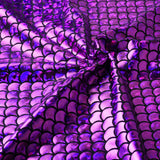 1 Yard Mermaid Scale Pattern Fabric Fish Scales Spandex Fabric