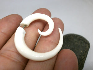 Bone Artisan Hippie Punk Hoop Earring Earrings