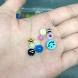 Glow in the Dark Round Letter Beads 6mm/8mm