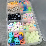 Glow in the Dark Round Letter Beads 6mm/8mm